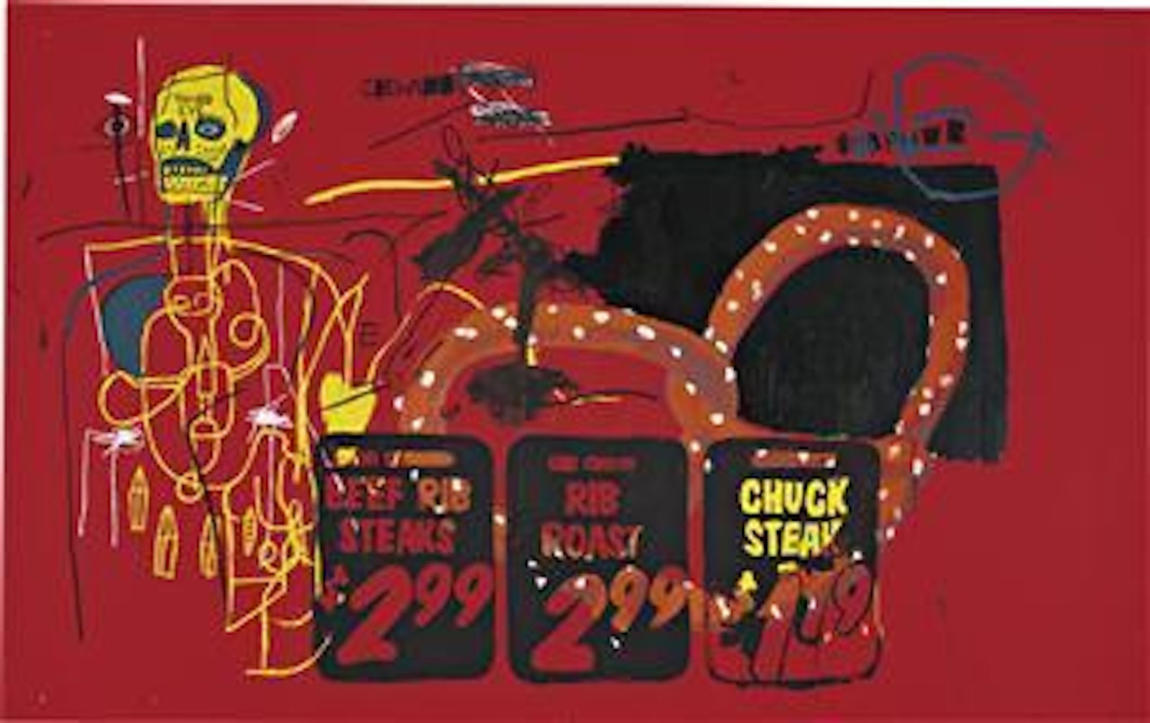 Third Eye by Jean-Michel Basquiat by Andy Warhol