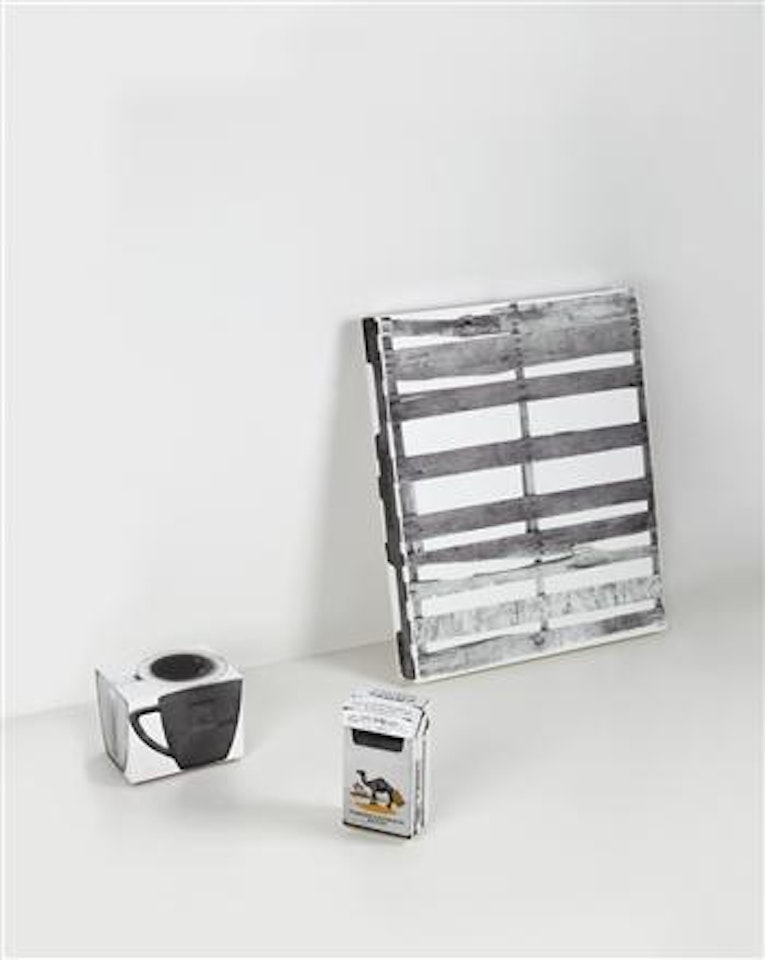 Cup / Cigarettes / Skid by Urs Fischer