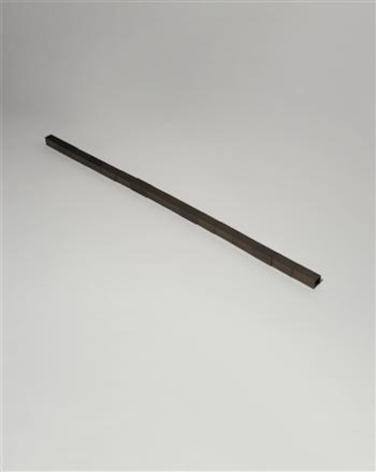 16 Brass Channel Line by Carl Andre