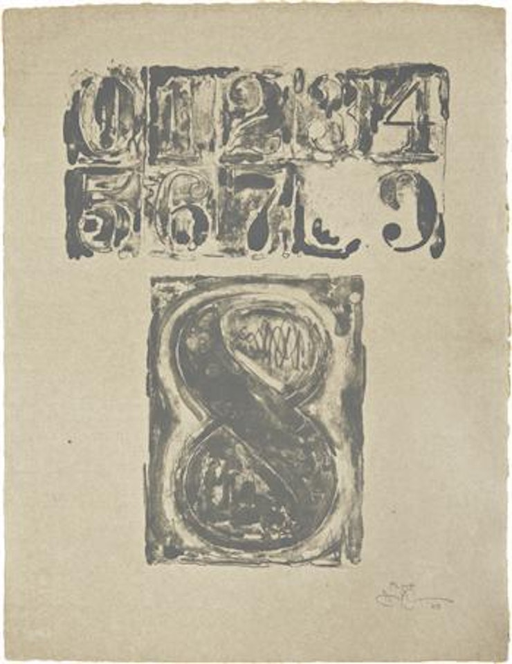 0-9: plate 8 by Jasper Johns