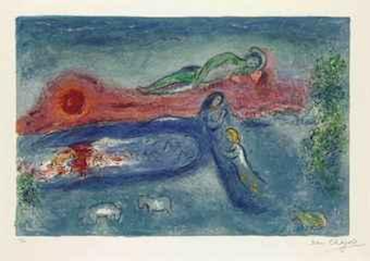 La Mort de Dorcon, from Daphnis et Chloé (M. 320; see C. books 46) by Marc Chagall