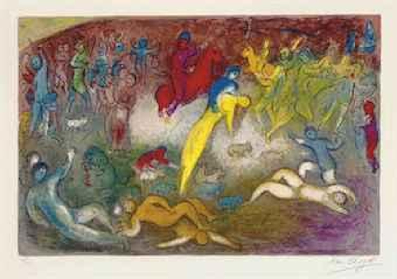 Enlèvement de Chloé, from Daphnis et Chloé (M. 327; see C. books 46) by Marc Chagall