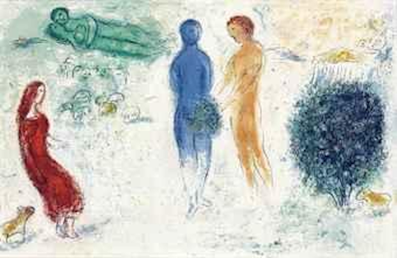 Le Jugement de Chloé, from Daphnis et Chloé (M. 315; see C. books 46) by Marc Chagall