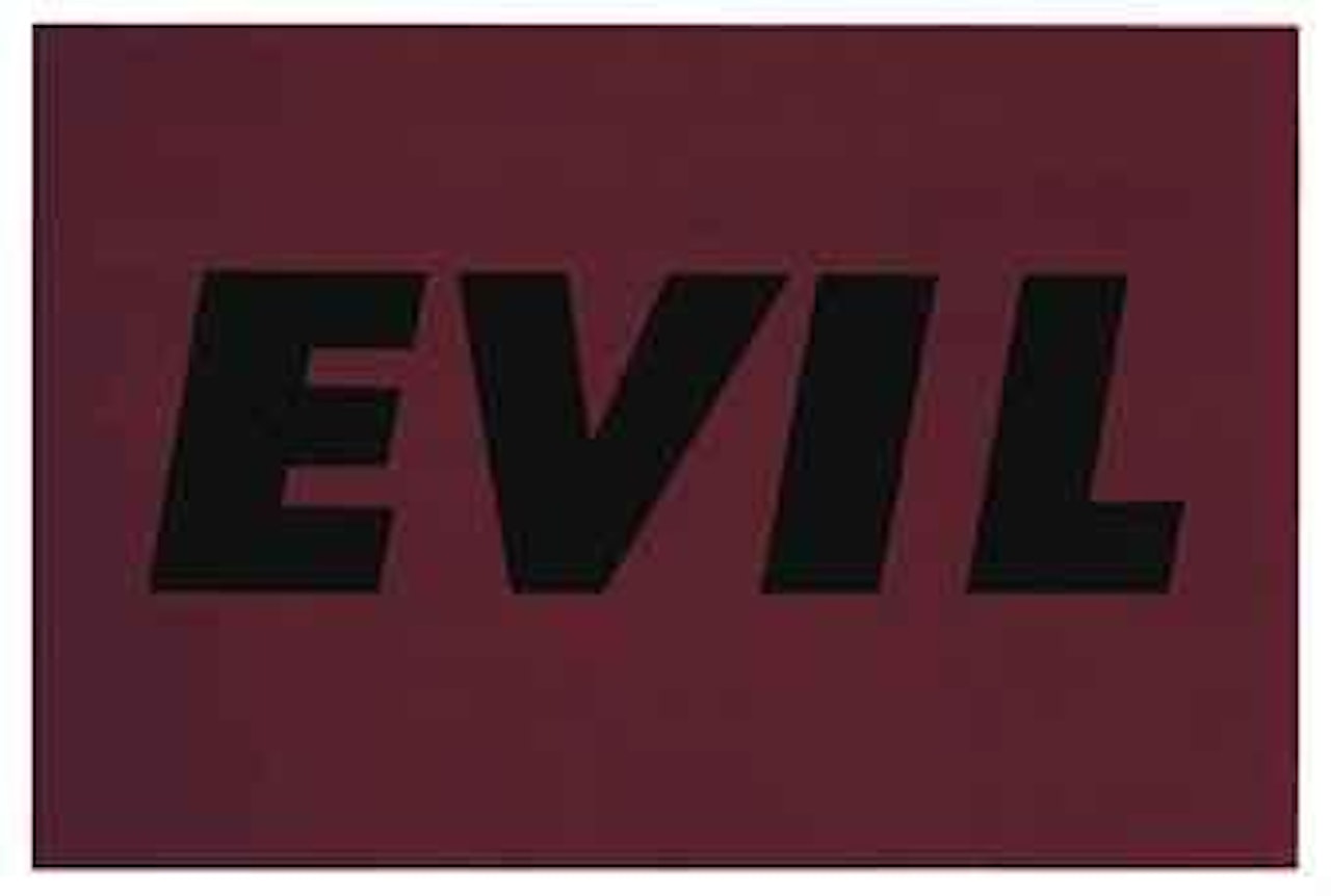 Evil (E. 70) by Ed Ruscha