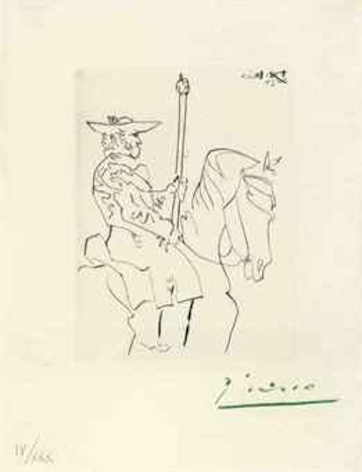 Picador au Repos, from Le Carmen des Carmen (B. 1000; Ba. 1062; see C. books 126) by Pablo Picasso