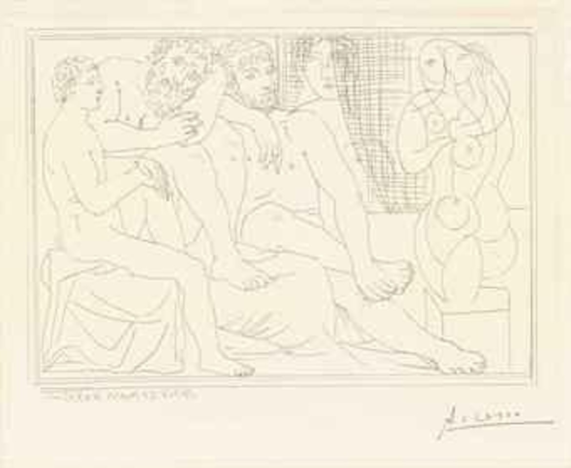 Sculpteurs, Modèles et Sculpture, from La Suite Vollard (B. 149; Ba. 301) by Pablo Picasso