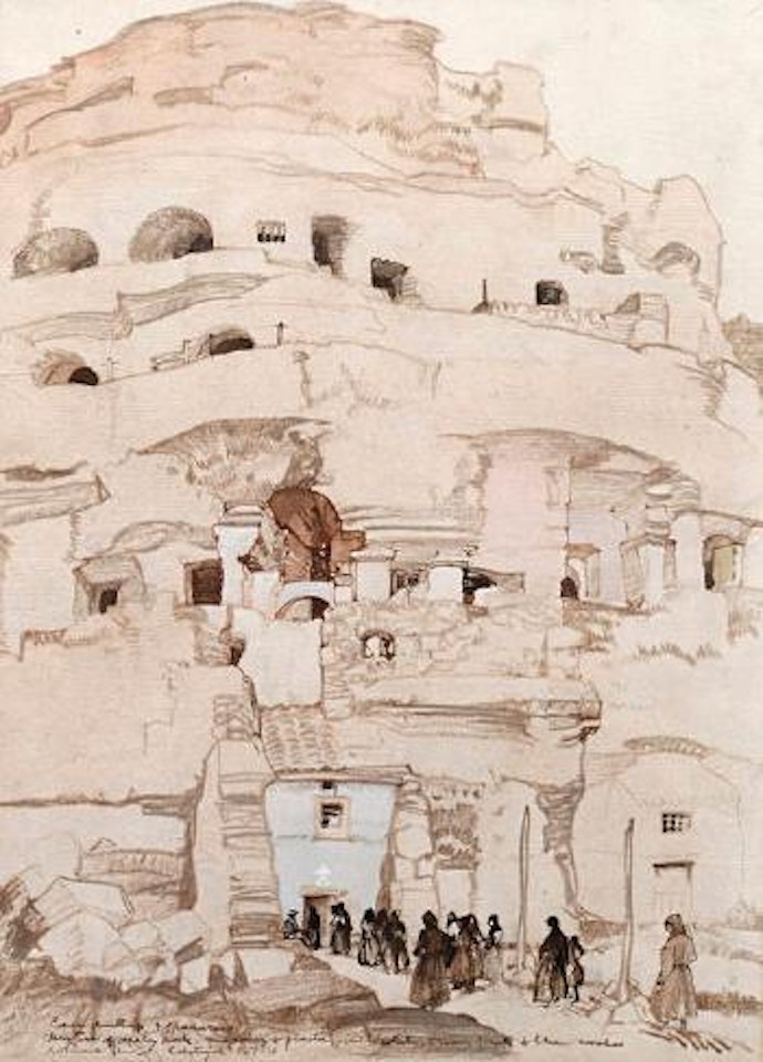 Cave dwellings, Calatayud by William Russell Flint