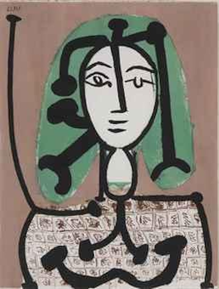 La Femme Ã  la RÃ©sille (Femme aux Cheveux verts) (cf. B. 612; cf. M. 178) by Pablo Picasso