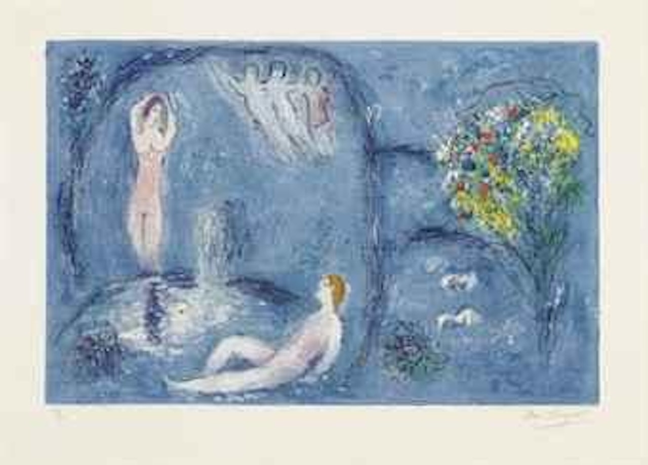 La Caverne des Nymphes, from: Daphnis et Chloé (M. 321; cf. C. books 46) by Marc Chagall