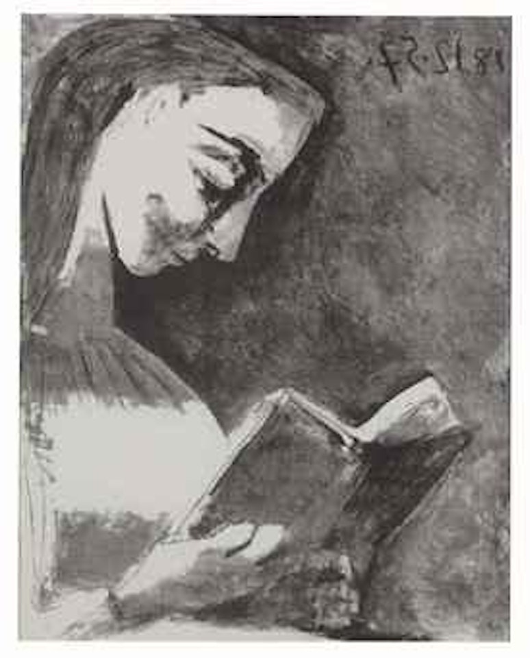 Jacqueline lisant (B. 851; Mourlot 309) by Pablo Picasso