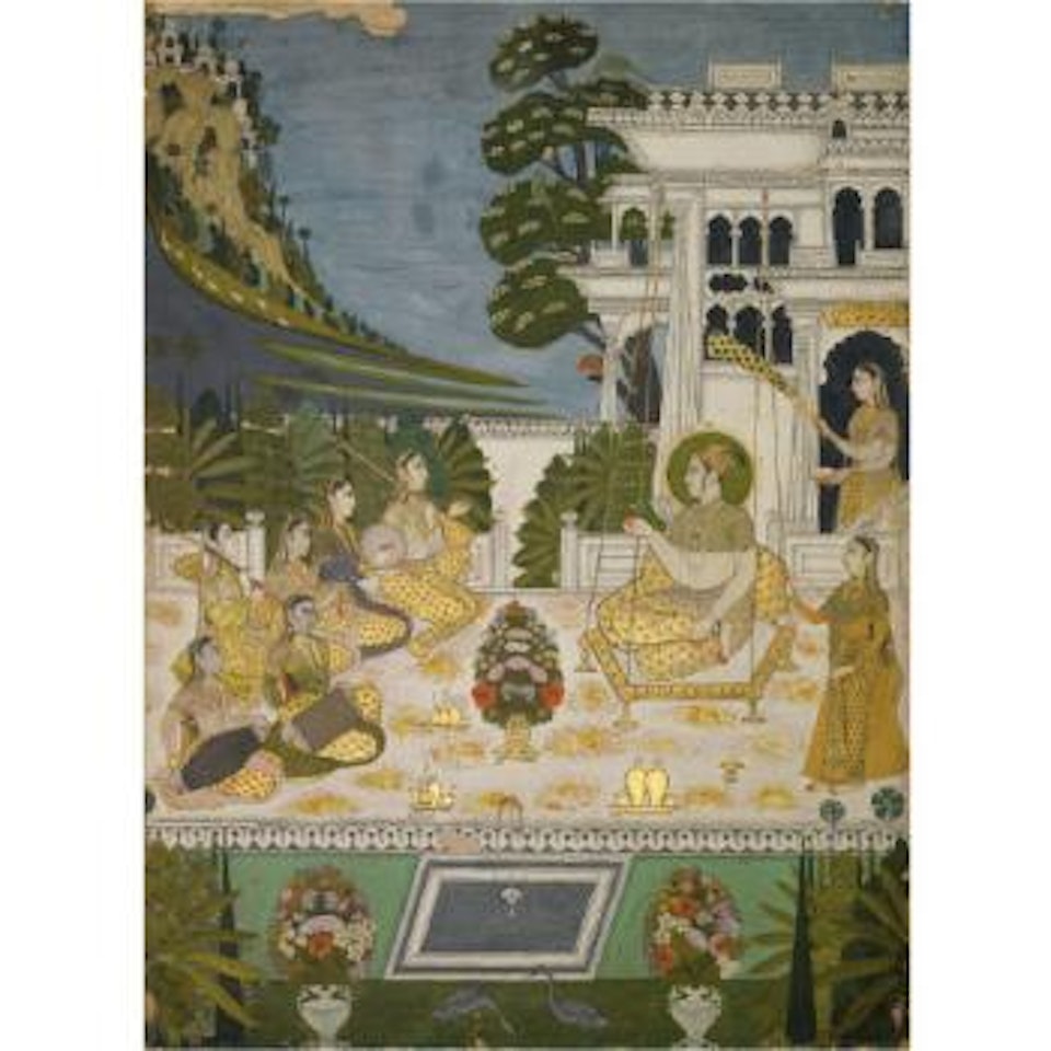 Hindola Raga: An Illustration From A Ragamala Series by Deccan School