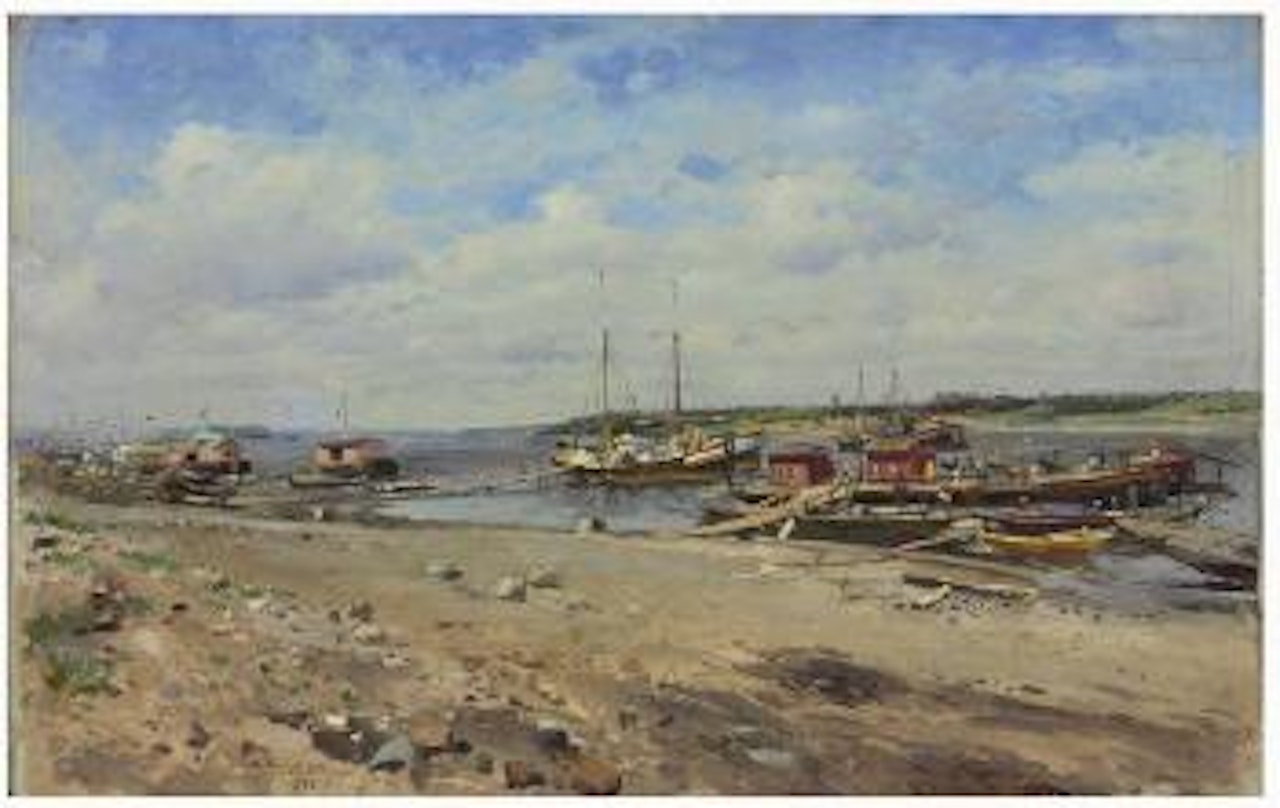 Shipping on the Volga by Vladimir Makovsky