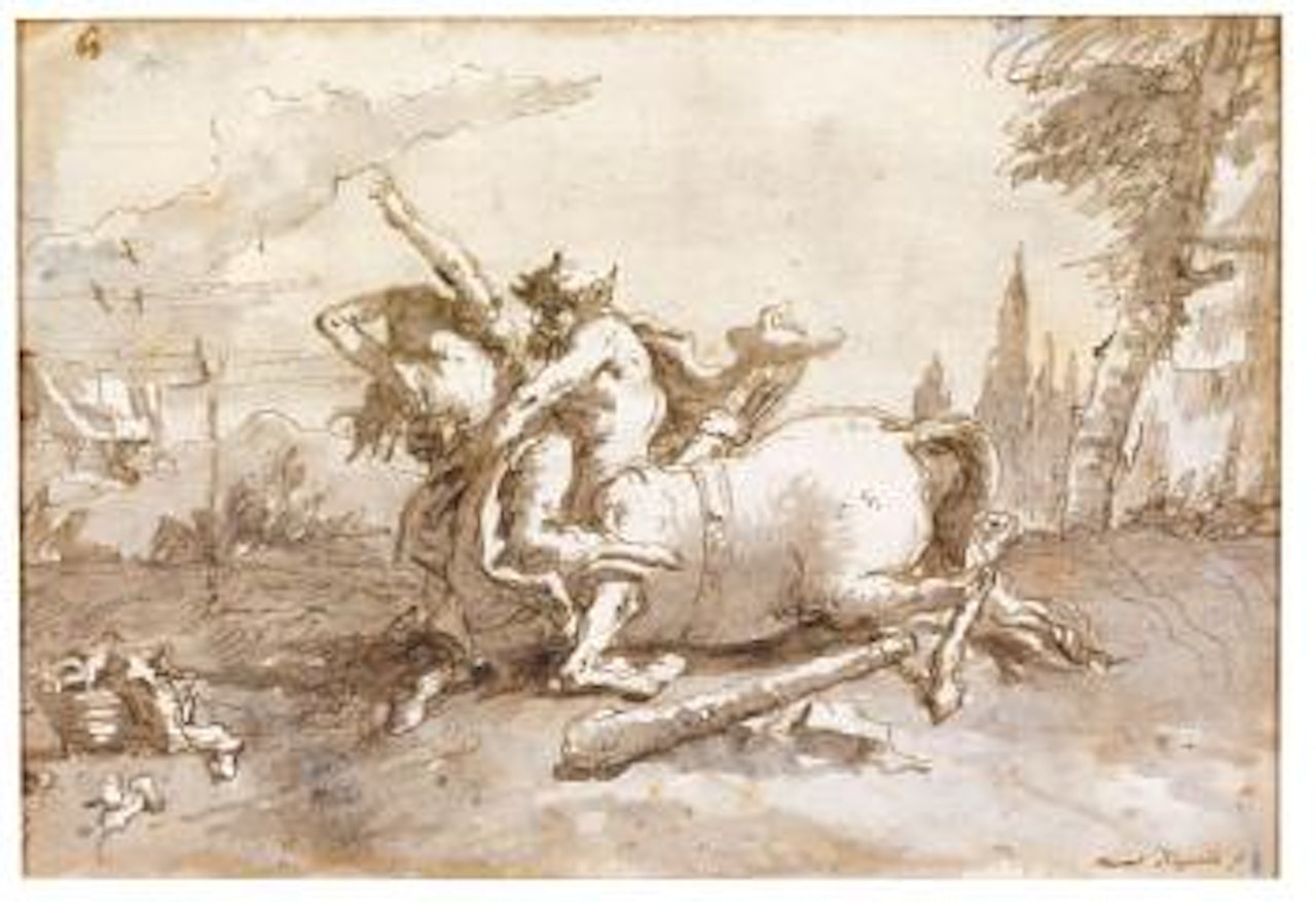 Nessus And Dejanira by Giovanni Domenico Tiepolo