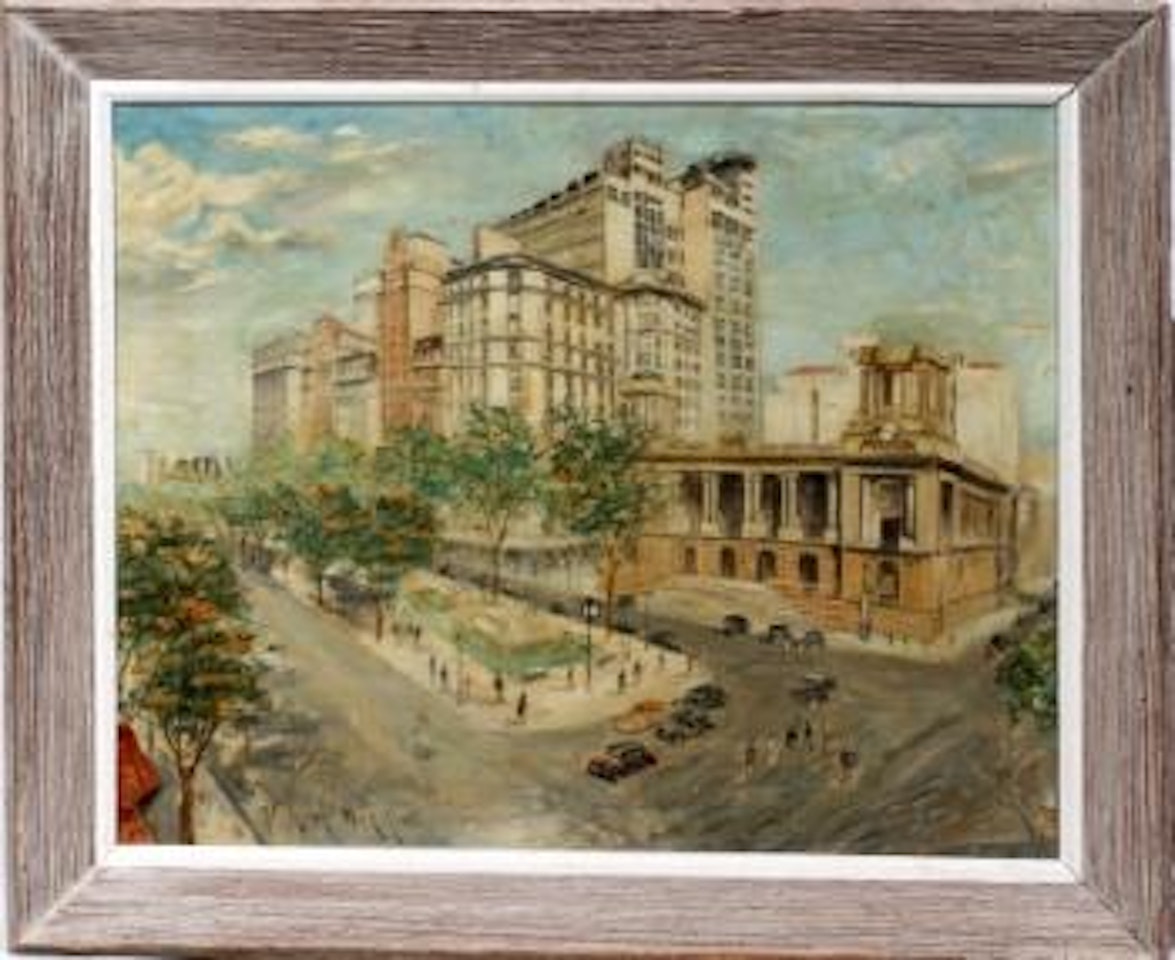 New York street scene by Guy Carleton Wiggins