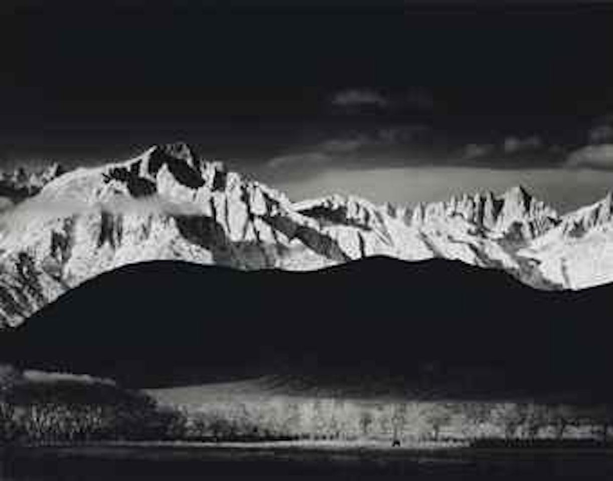 Winter Sunrise, Sierra Nevada, from Lone Pine by Ansel Adams