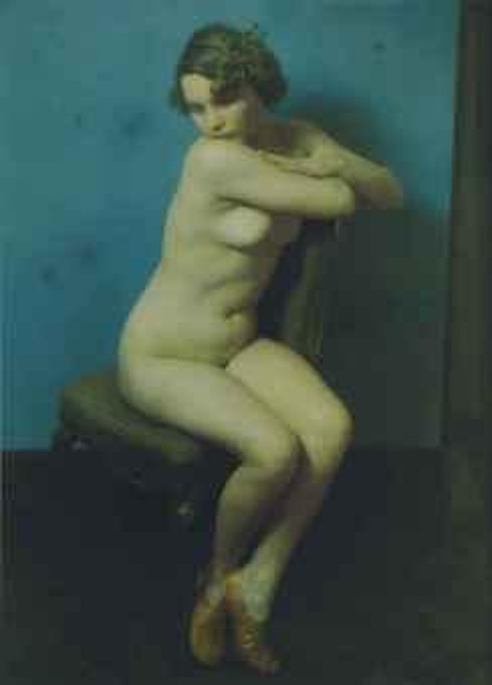 Seated Nude with Red Shoes by Paul Outerbridge