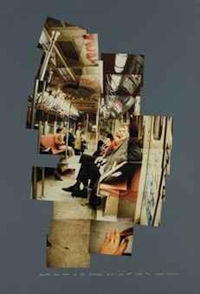 David and Ann on the Subway, NY, November 18, 1982 by David Hockney