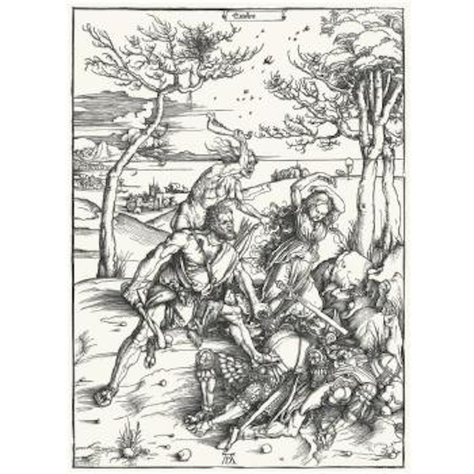 Hercules Conquering Cacus (B. 127; M., Holl. 238) by Albrecht Dürer