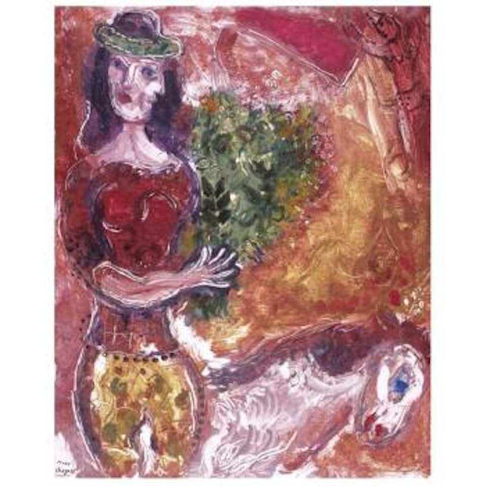 L'ecuyere Au Bouquet (Cramer Monotypes 22) by Marc Chagall
