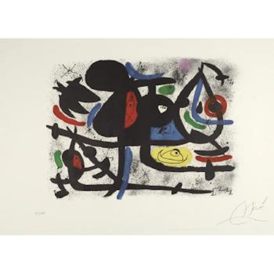 La Luge Des Amants II (M. 1232) by Joan Miró