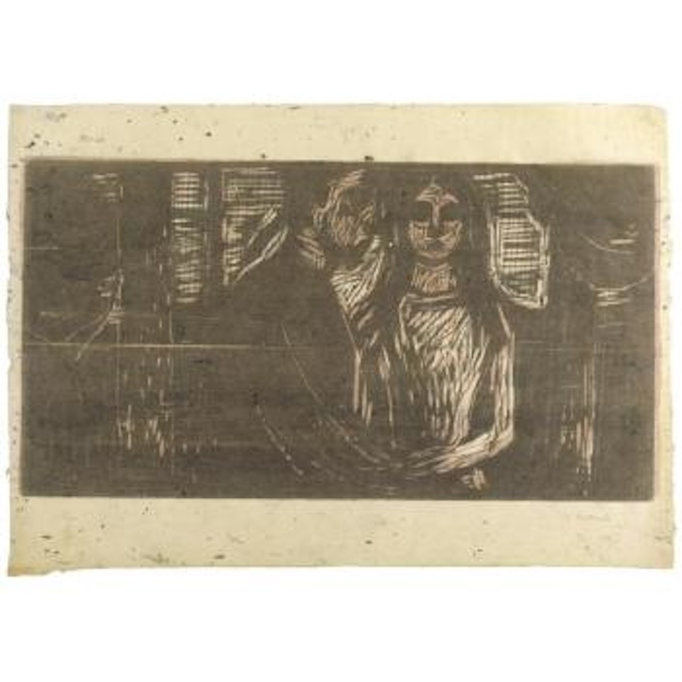 Young Couple In a Spruce Forest (Sch. 442; W. 540) by Edvard Munch