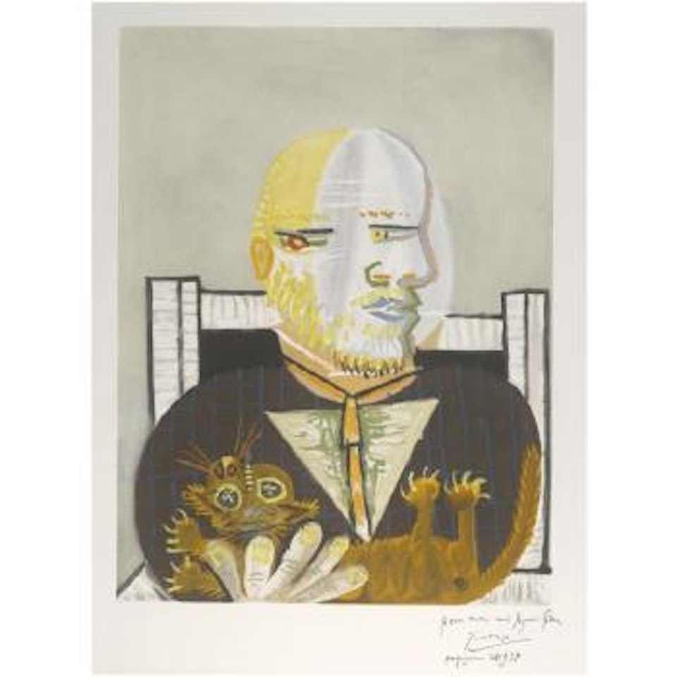 Vollard Et Son Chat by Pablo Picasso