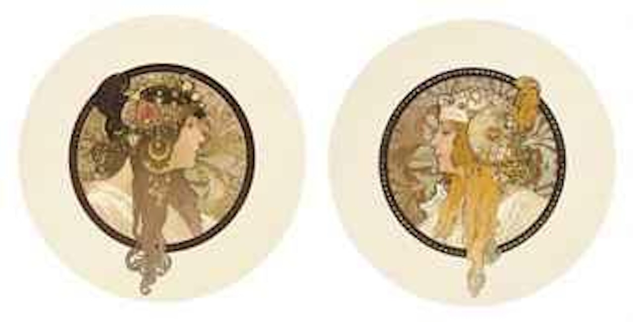 Têtes Byzantines by Alphonse Mucha