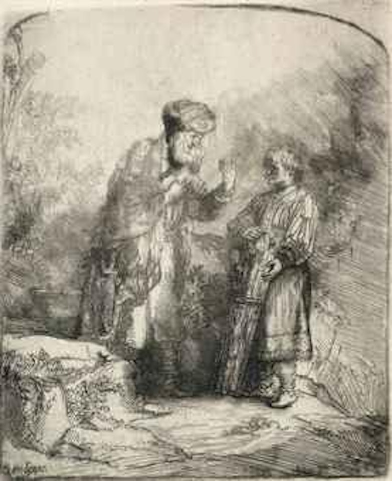 Abraham and Isaac (B., Holl. 34; H. 214) by Attributed to Rembrandt Harmensz van Rijn