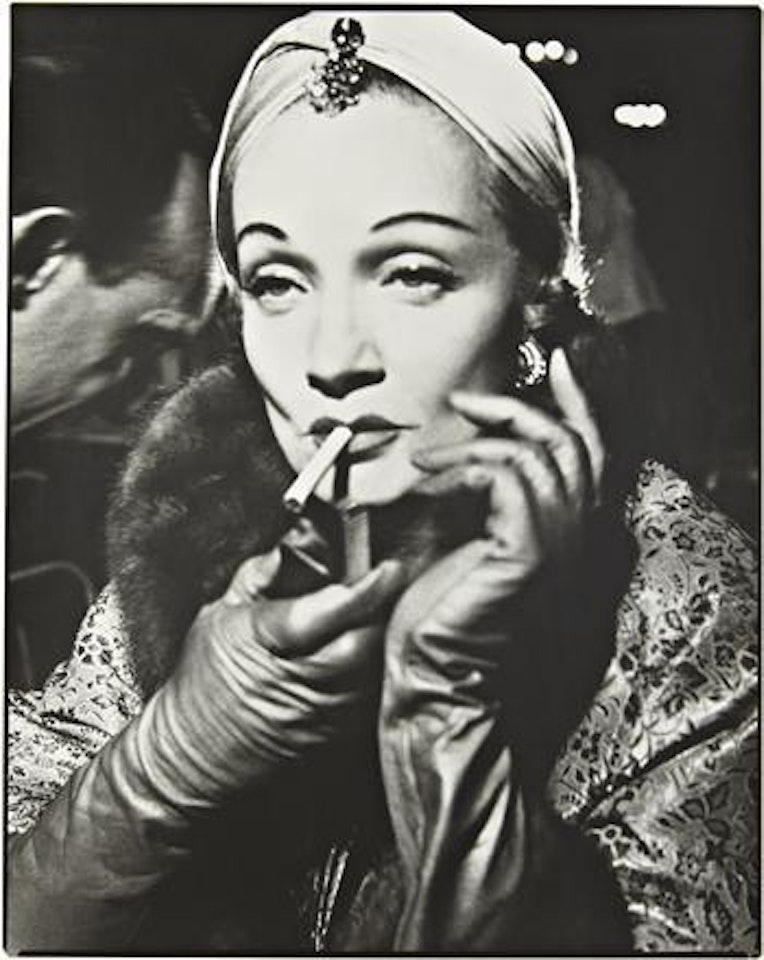 Marlene Dietrich, Turban by Dior, The Ritz, Paris, August, 1955 by Richard Avedon