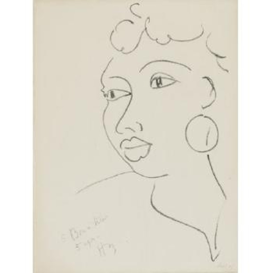 Haitienne à La Boucle D'oreille (D. 568) by Henri Matisse