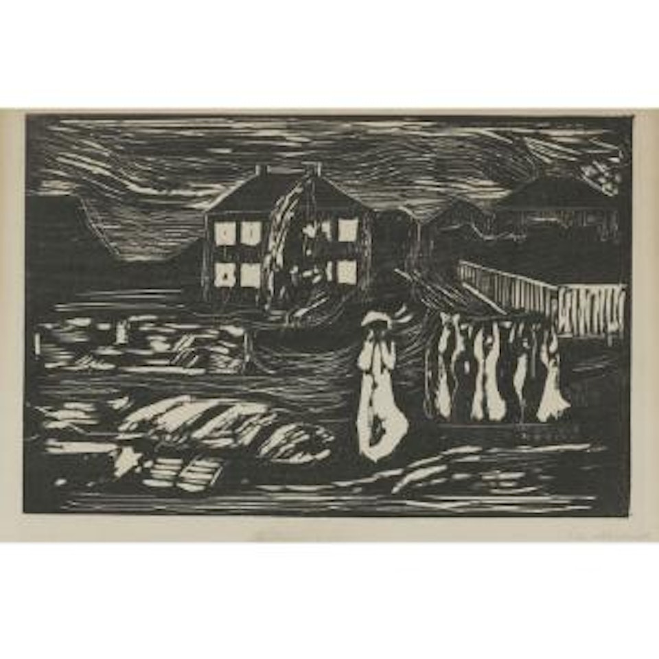 Sturmnacht (W. 371; Sch. 341) by Edvard Munch