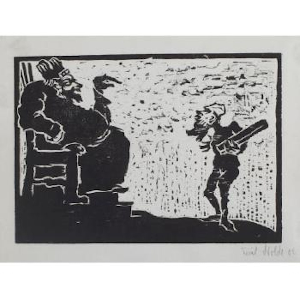 König Und Narr (Schiefler W11) by Emil Nolde