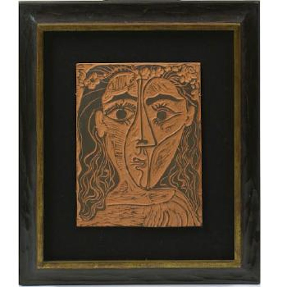 Tête De Femme à La Couronne De Fleurs (A. R. 522) by Pablo Picasso