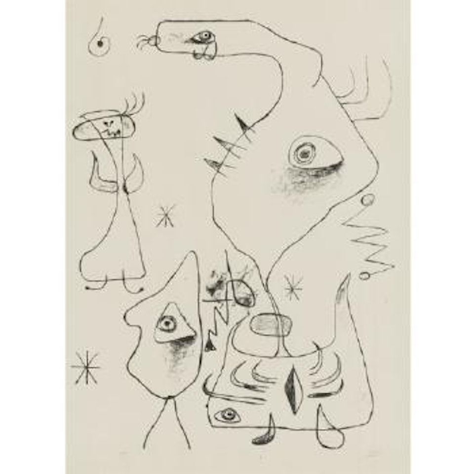 Barcelona XVI (Mourlot 21) by Joan Miró
