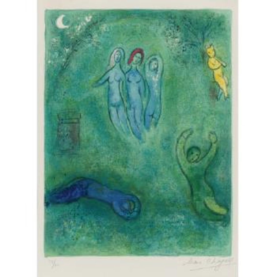 Daphnis Et Chloe: Le Songe De Daphnis Et Les Nymphes (M. 325) by Marc Chagall