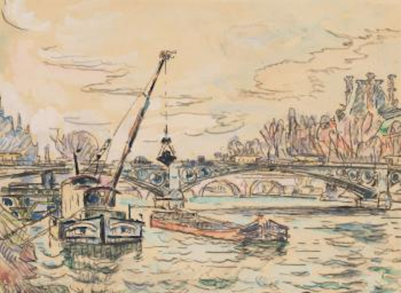 Pont des Arts, Paris by Paul Signac