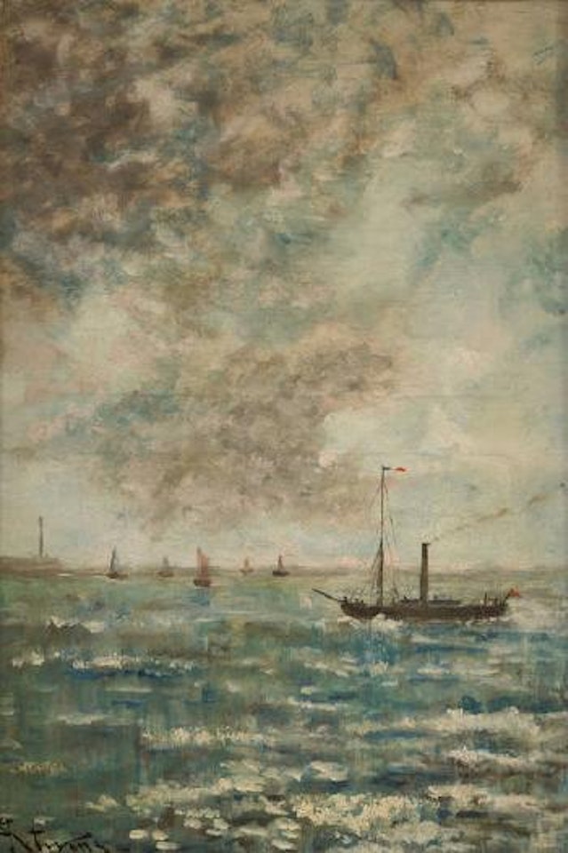 Remorqueur en mer du Nord by Alfred Stevens