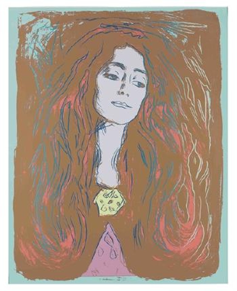 Eva Mudocci (After Munch) (F. & S. IIIA.59[c-e]) by Andy Warhol