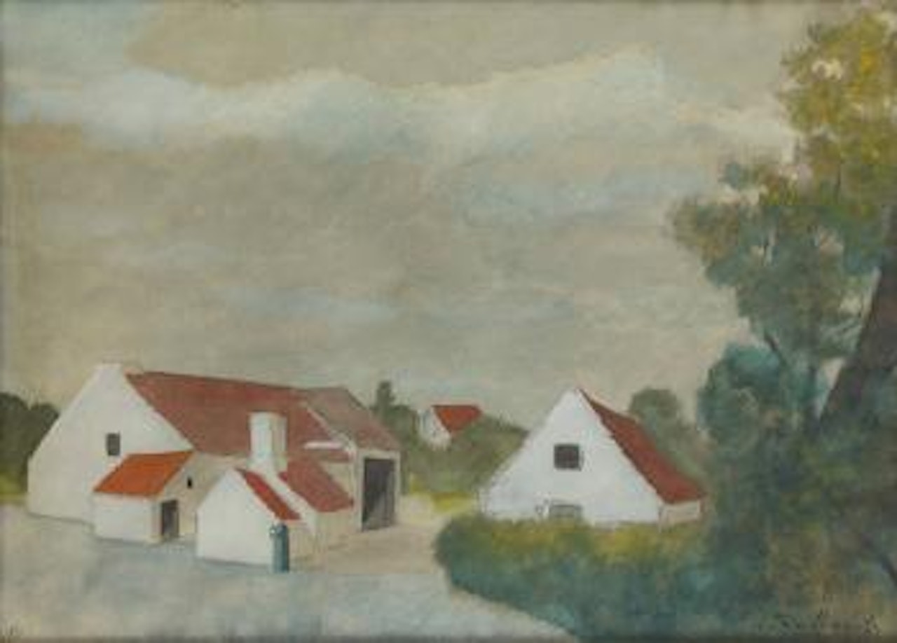 Ferme aux toits rouges by Léon Spilliaert