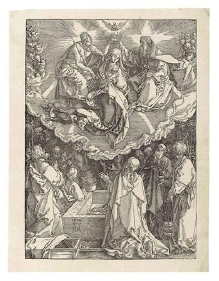 Assumption and Coronation of the Virgin, from: The Life of the Virgin (B. 94; M., Holl. 206; S.M.S. 184) by Albrecht Dürer
