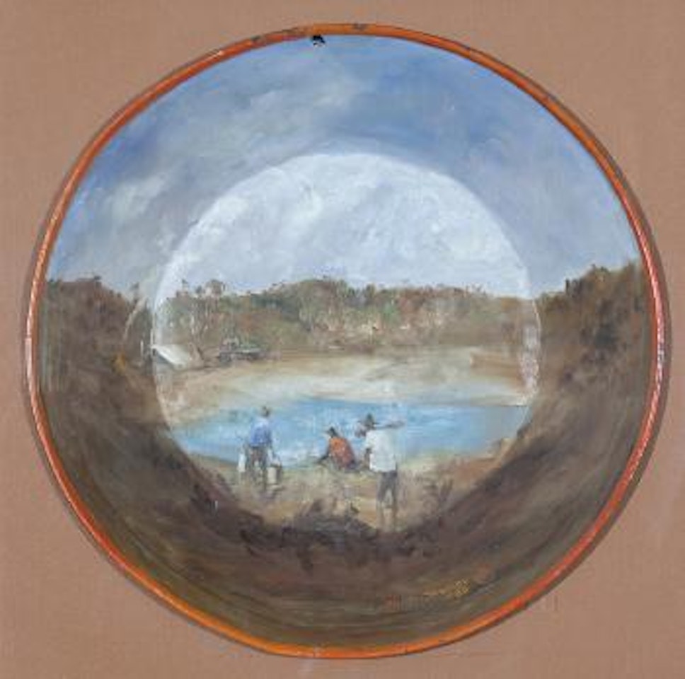 Washing the first load by Hugh Sawrey