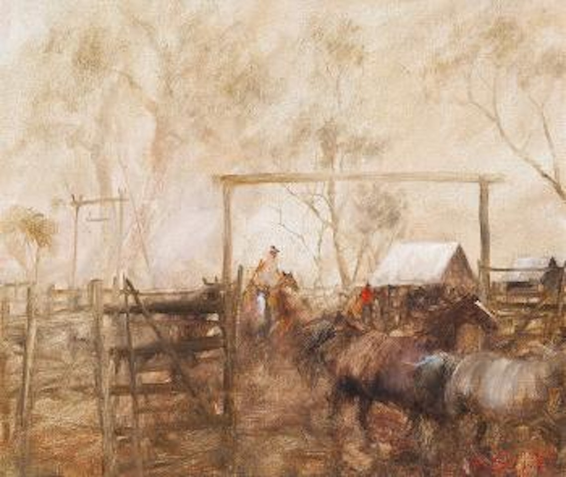 Bushing the horses by Hugh Sawrey