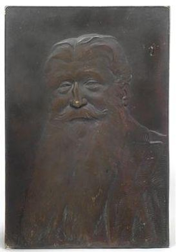 A portrait relief by Gustav Gurschner