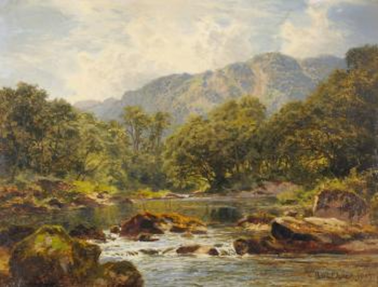 Blackpool on the Lledr by Benjamin Williams Leader