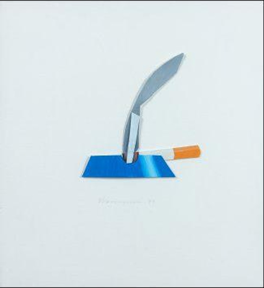Smoking cigarette by Tom Wesselmann