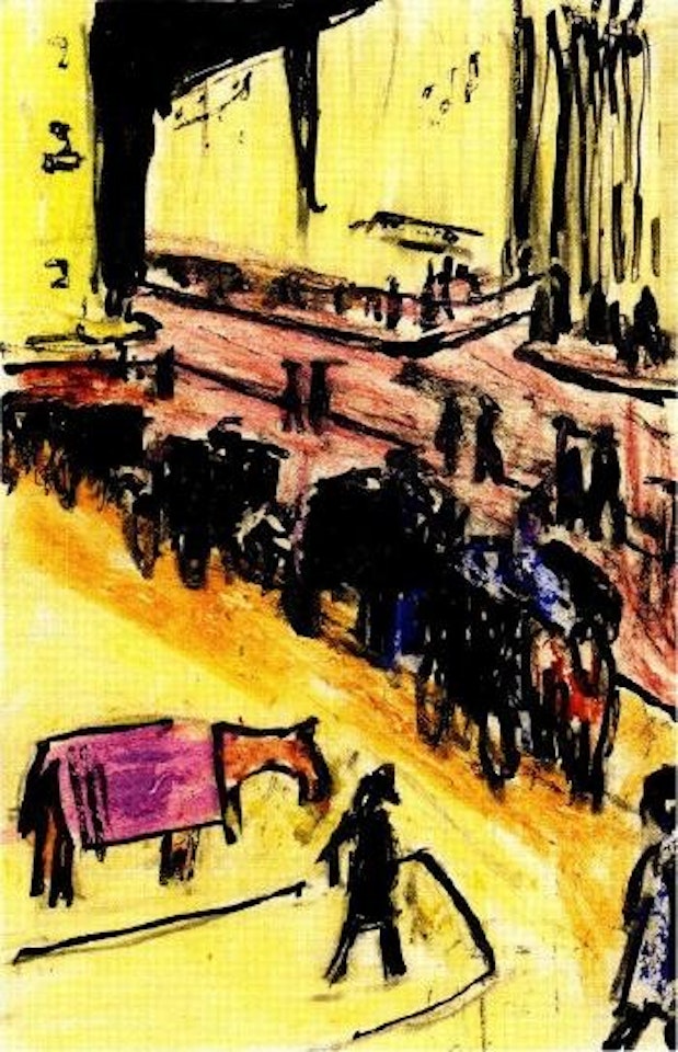 Straßenszene by Ernst Ludwig Kirchner