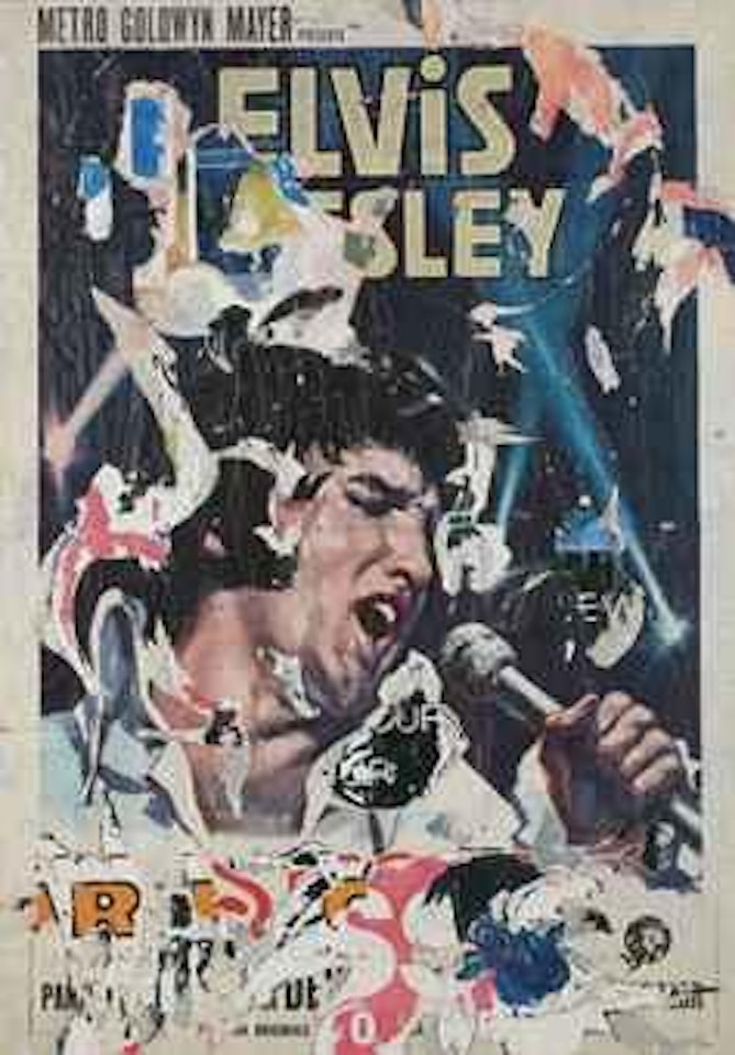 Elvis Presley' show by Mimmo Rotella