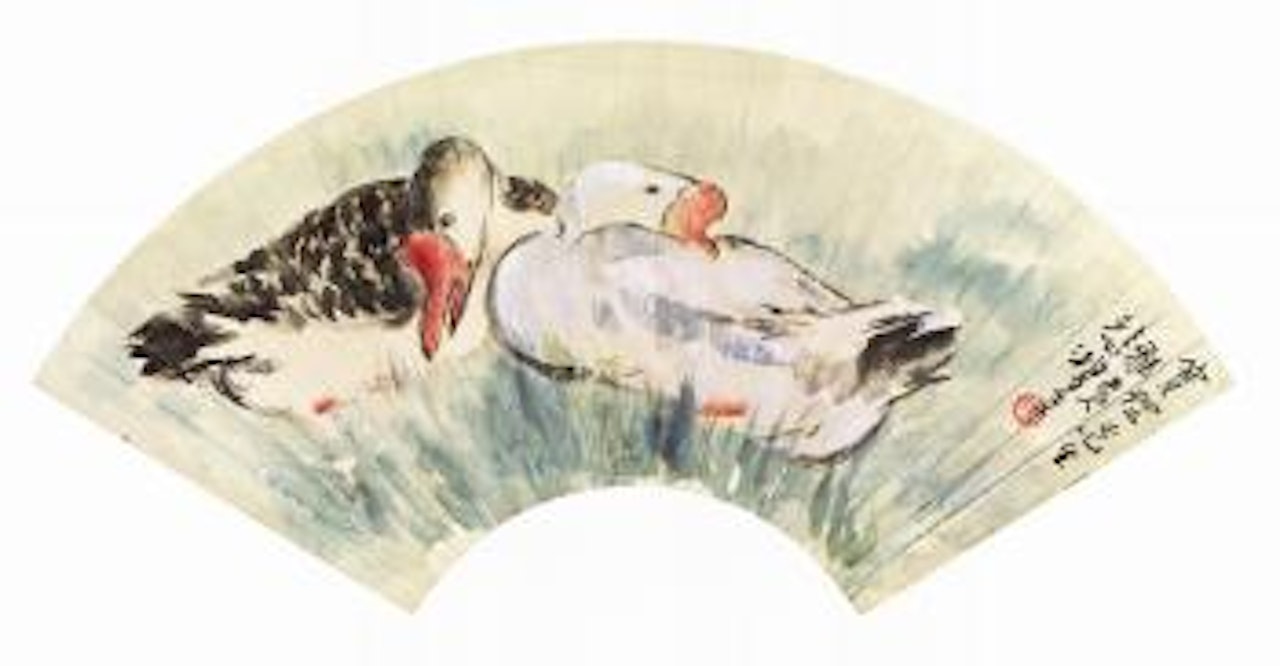 Gooses by Xu Beihong