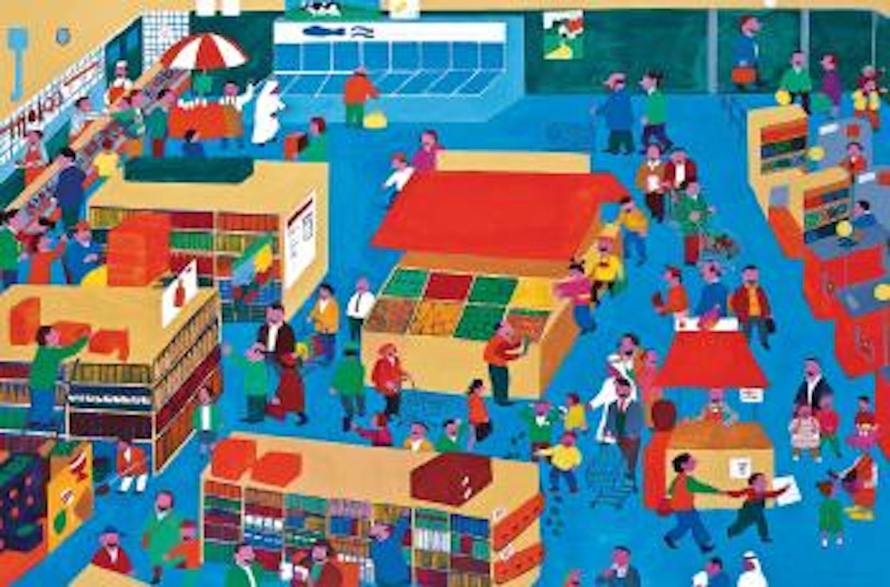 Maze 4 by Yue Minjun