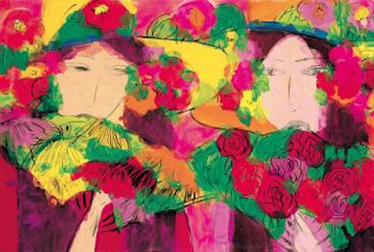 Femmes aux capelines by Walasse Ting